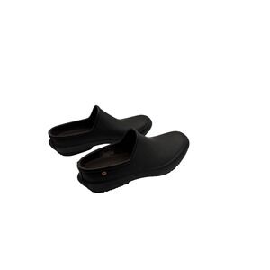 Bogs Patch Clog Solid Black Waterproof‎ Rubber Garden Shoes Womens 11 72516-001